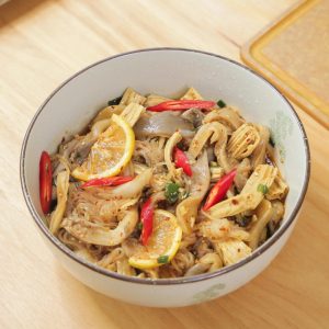 Oyster Mushroom and Konjac Salad