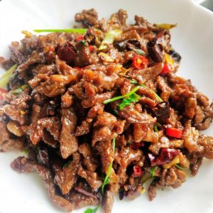 Spicy Stir-fried Tender Beef