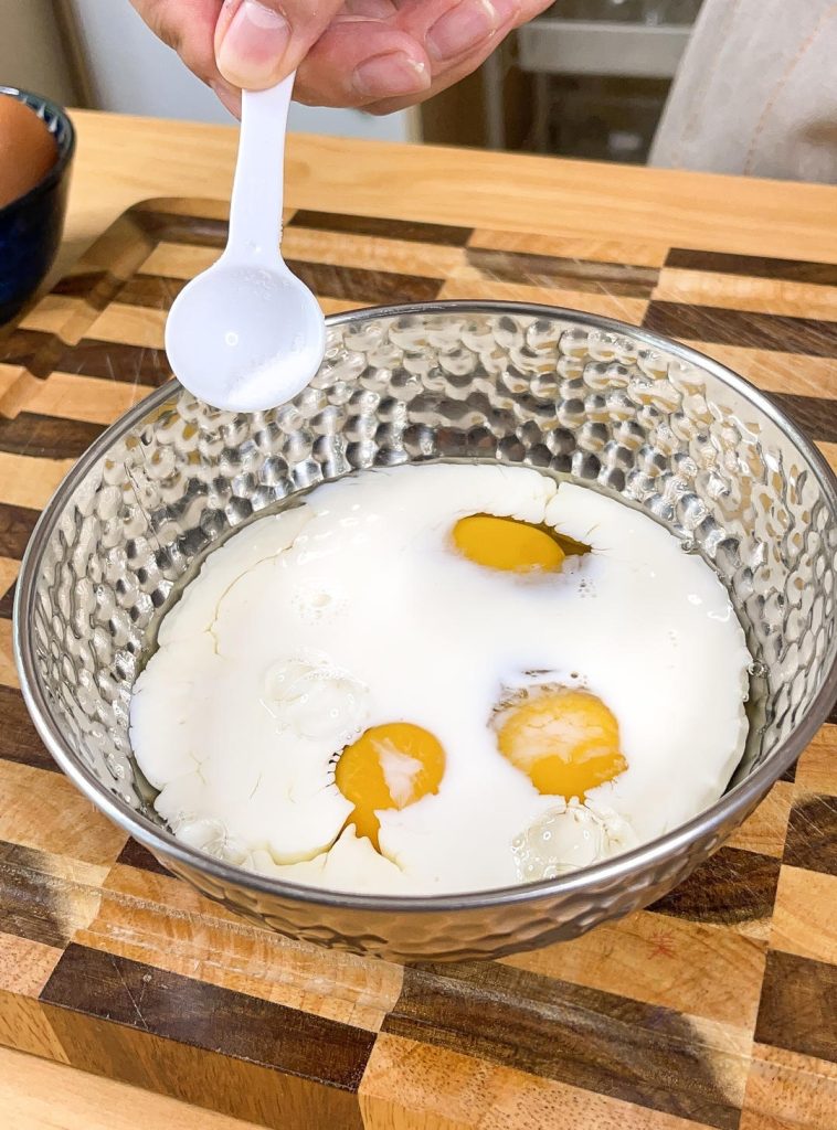 Mix the Egg Custard Base