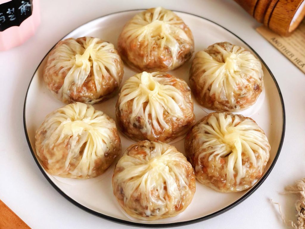 Sticky Rice Shumai with Mushroom and Pork