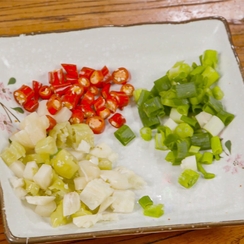 Chop the Aromatics And Prep the Main Peppers