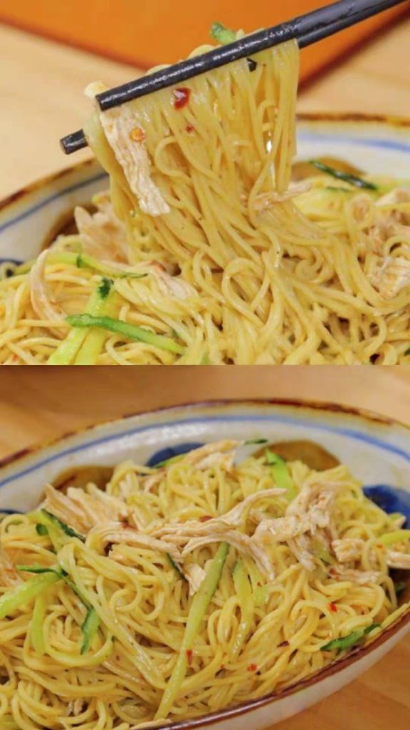 Szechuan Cold Noodles with Shredded Chicken