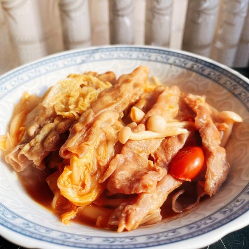 Tomato Beef Stew with Fatty Beef