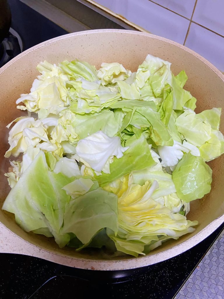 Stir-fry the Cabbage