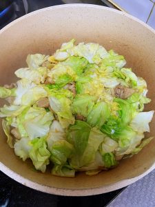 Stir-fry the Cabbage