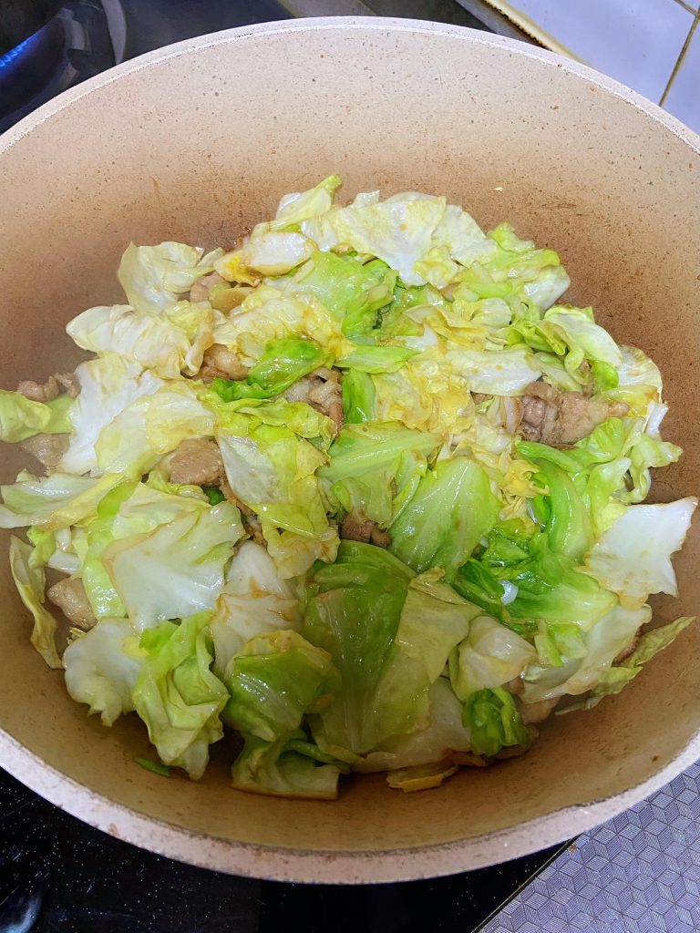 Stir-fry the Cabbage