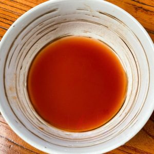 Mix the Sauce: In a small bowl, combine the 3 tablespoons water, 1/2 tablespoon sugar, 1/2 tsp salt, 1/5 tsp MSG, and 1 tbsp ketchup.