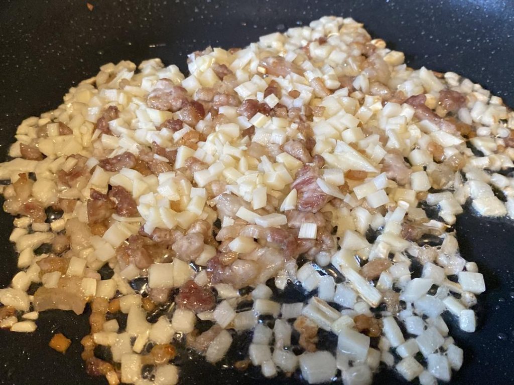 Sauté the Aromatics and Veggies