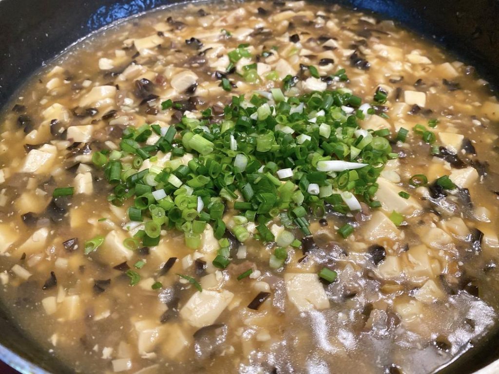 Finish Toss in the chopped scallions