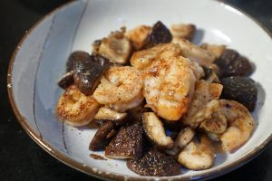 Black Pepper Shrimp and Mushrooms