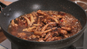 Braise Add the Light Soy Sauce and Dark Soy Sauce.