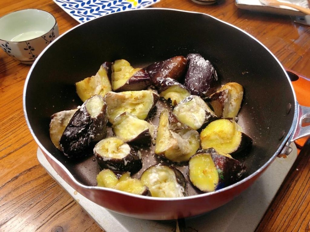 Pan-Fry the Eggplant