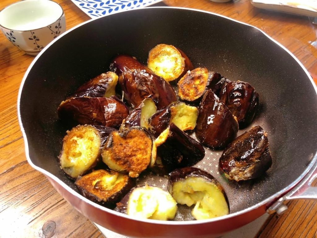 Pan-Fry the Eggplant