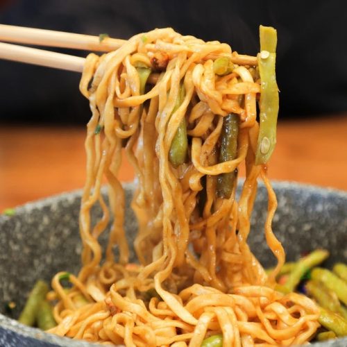 Braised Green Beans and Noodles