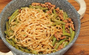 Braised Green Beans and Noodles