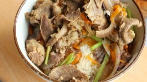 Beef Vegetable Rice Bowl