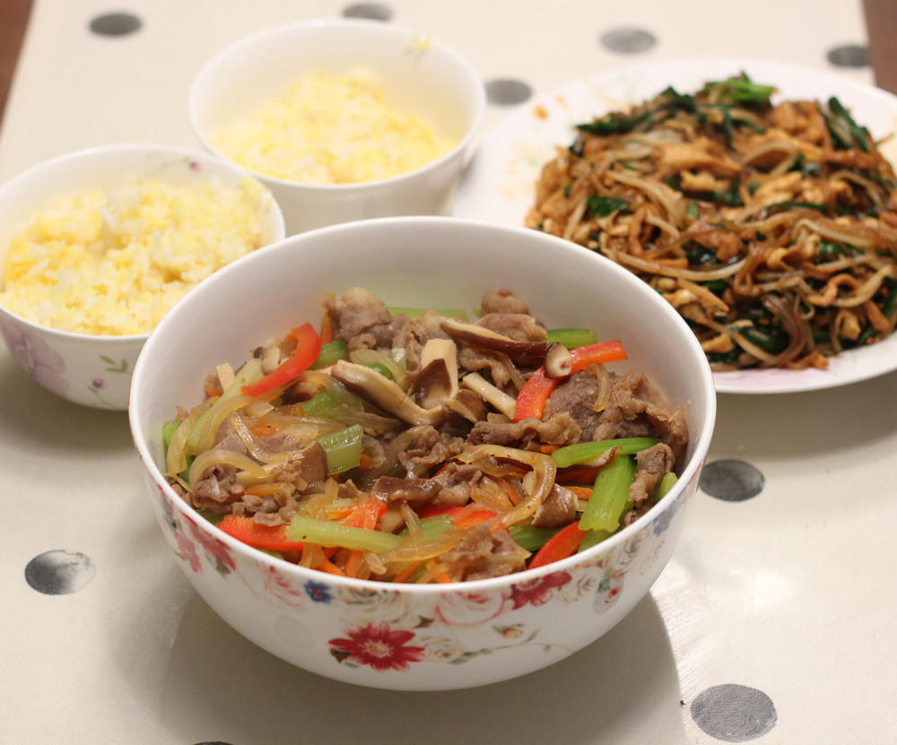 Beef Vegetable Rice Bowl