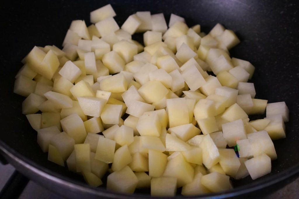 Pan-Fry the Potatoes