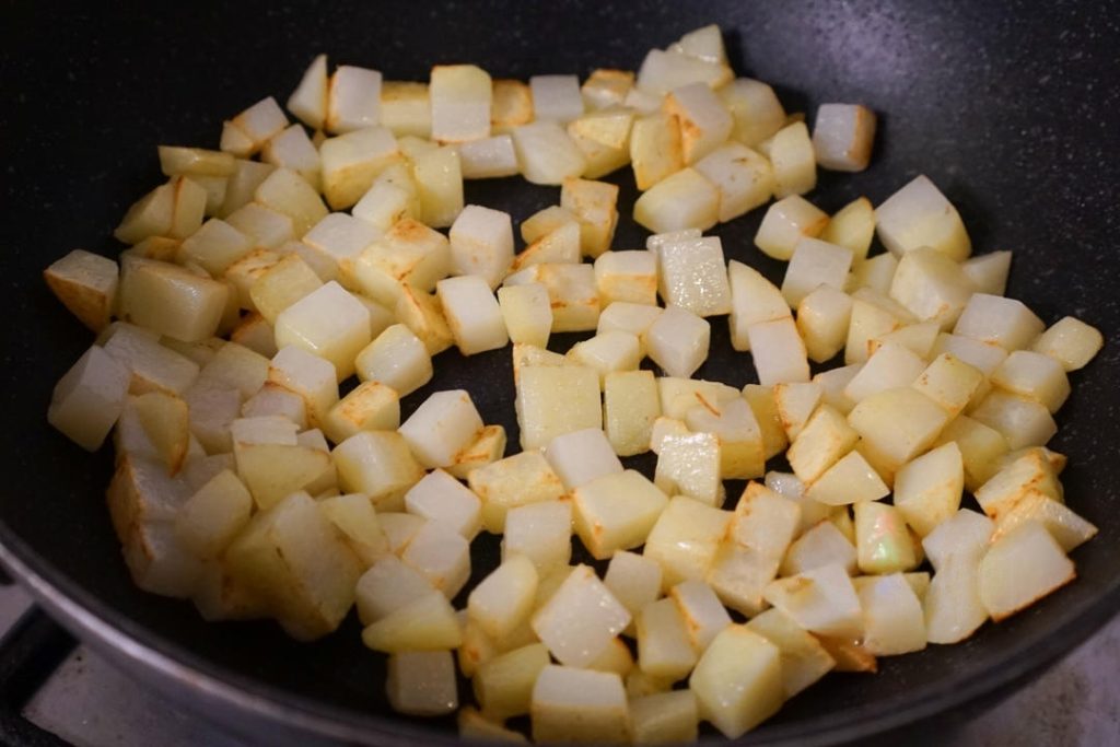 Pan-Fry the Potatoes