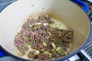Brown the Beef and Celery