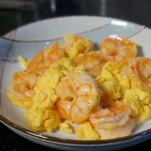 Scrambled Eggs with Shrimp