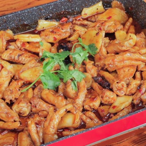 Spicy Chicken Feet Casserole