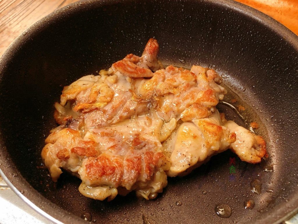 Cook the Meat Side: Pan-fry the other side until it is also golden brown (another 3-4 minutes).