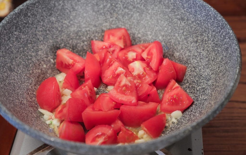 Sauté the Tomato Base