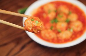 Tomato Corn Chicken Meatballs