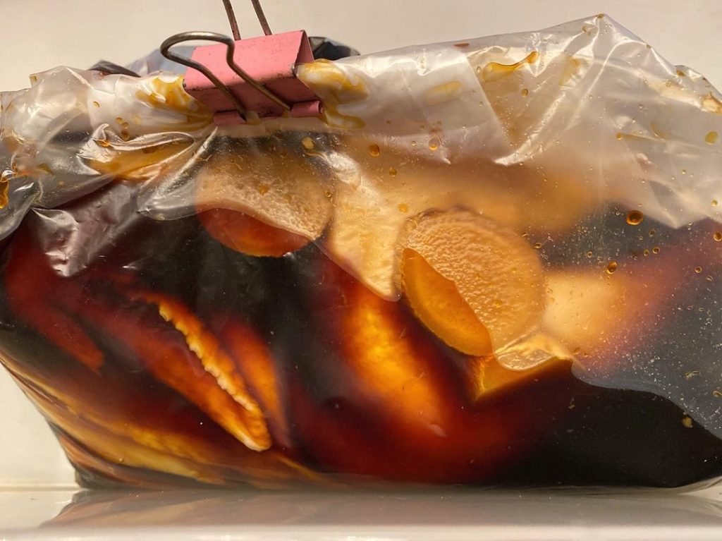 Brine Overnight: Place the cleaned chicken into a large food-safe bag. Pour in the cooled brine, seal tightly, and refrigerate overnight (at least 12 hours).