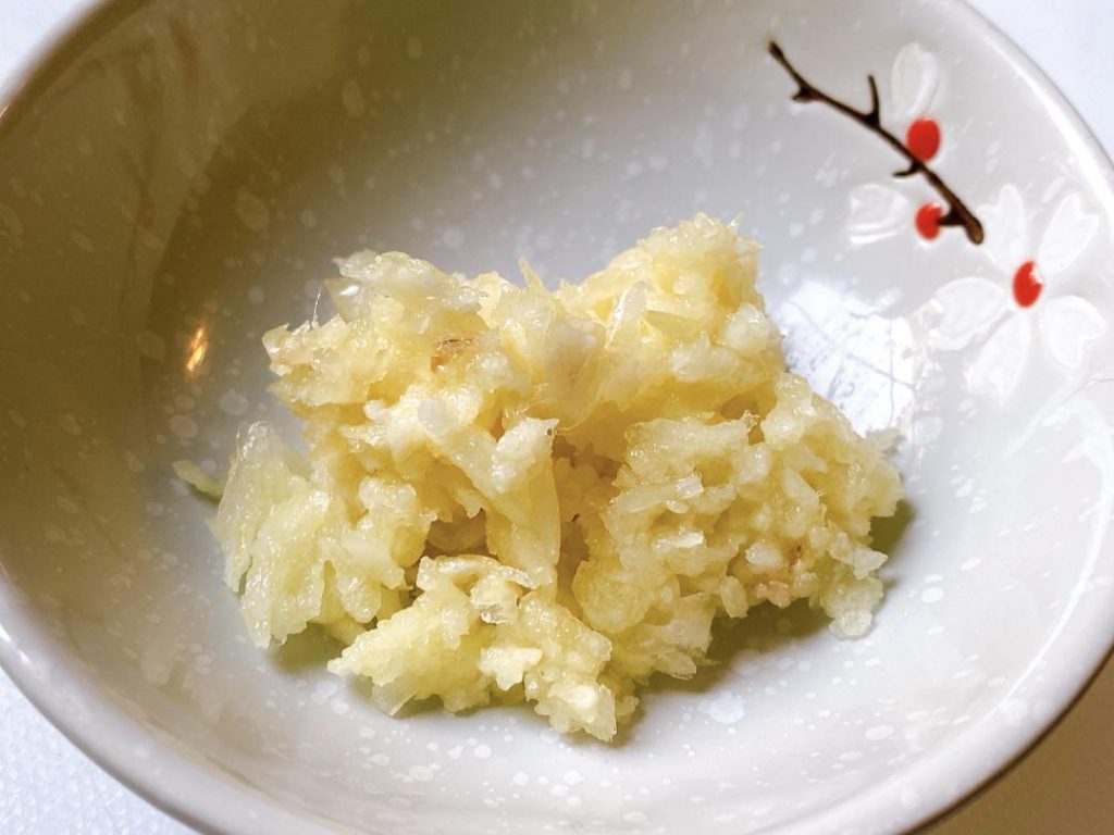 Garlic Finish (1 minute at medium heat)