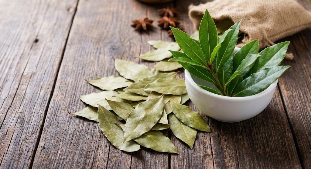 Comparison between dried and fresh bay leaves for Chinese cooking.