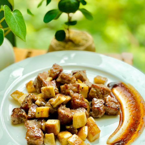 Beef and King Oyster Mushroom Stir-Fry