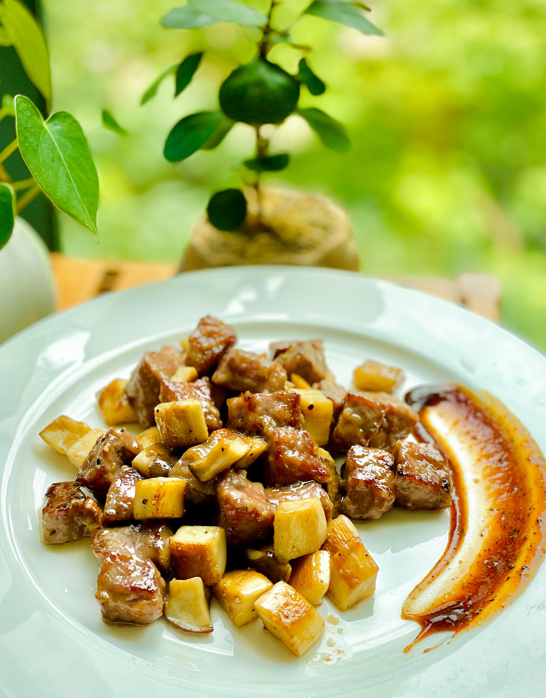 Beef and King Oyster Mushroom Stir-Fry