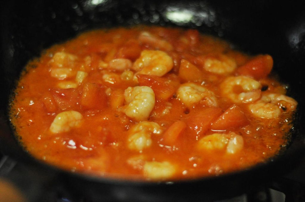 Braise and Finish Pour in ½ cup of water and bring to a simmer.