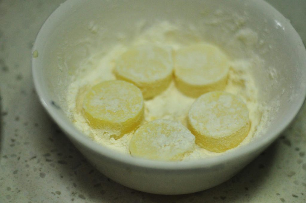Coat and Fry the Tofu