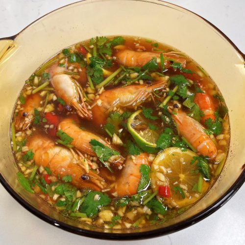 Chilled Marinated Prawns