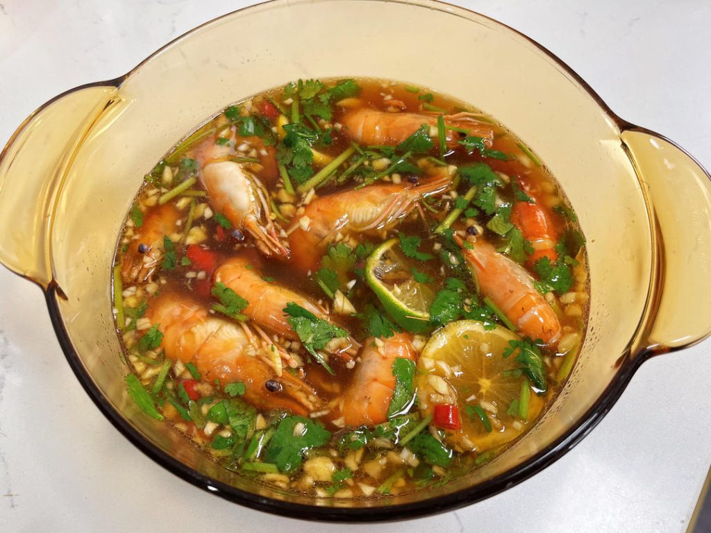 Chilled Marinated Prawns