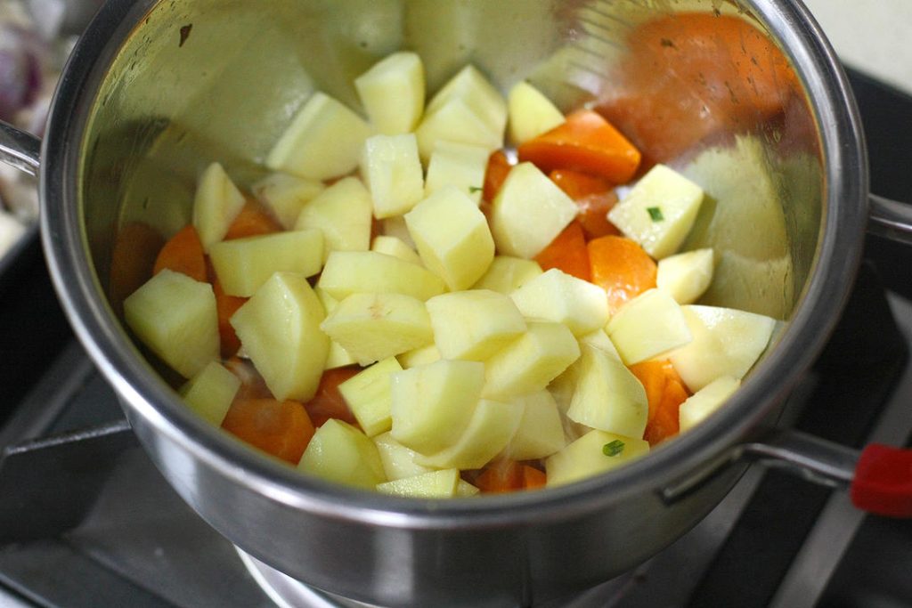 Sauté the Root Vegetables