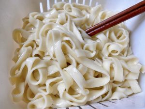 Parboil the Noodles (3-4 minutes)