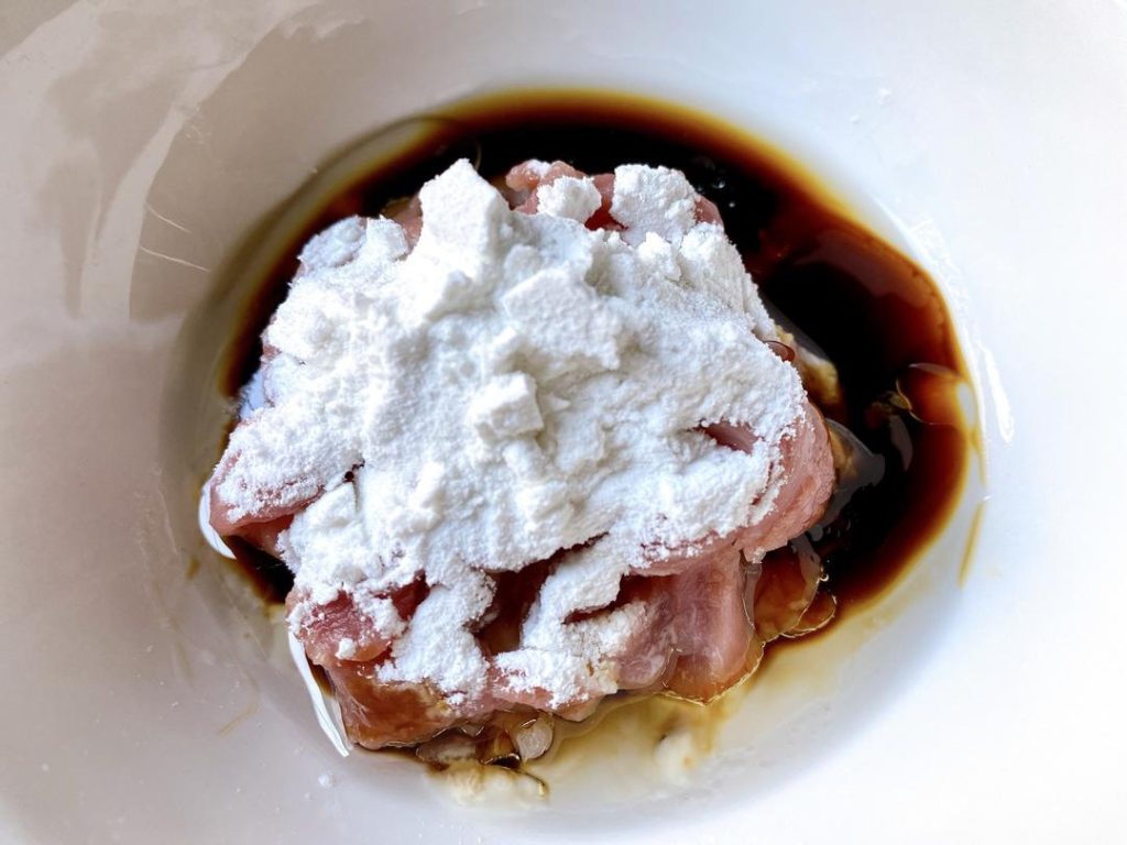 Marinate the pork