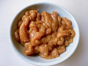 Marinate the pork