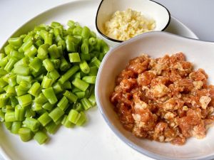 Chop the Beans: Once cooled, chop the green beans into small, 1/2-inch (1 cm) bite-sized pieces.
