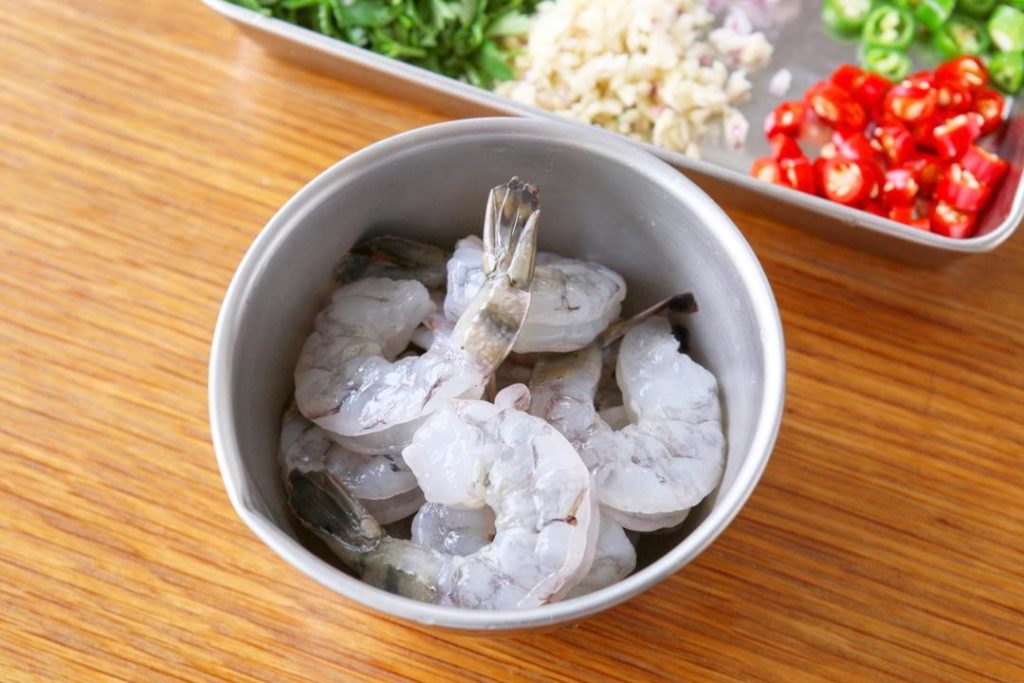 Poach the Shrimp
