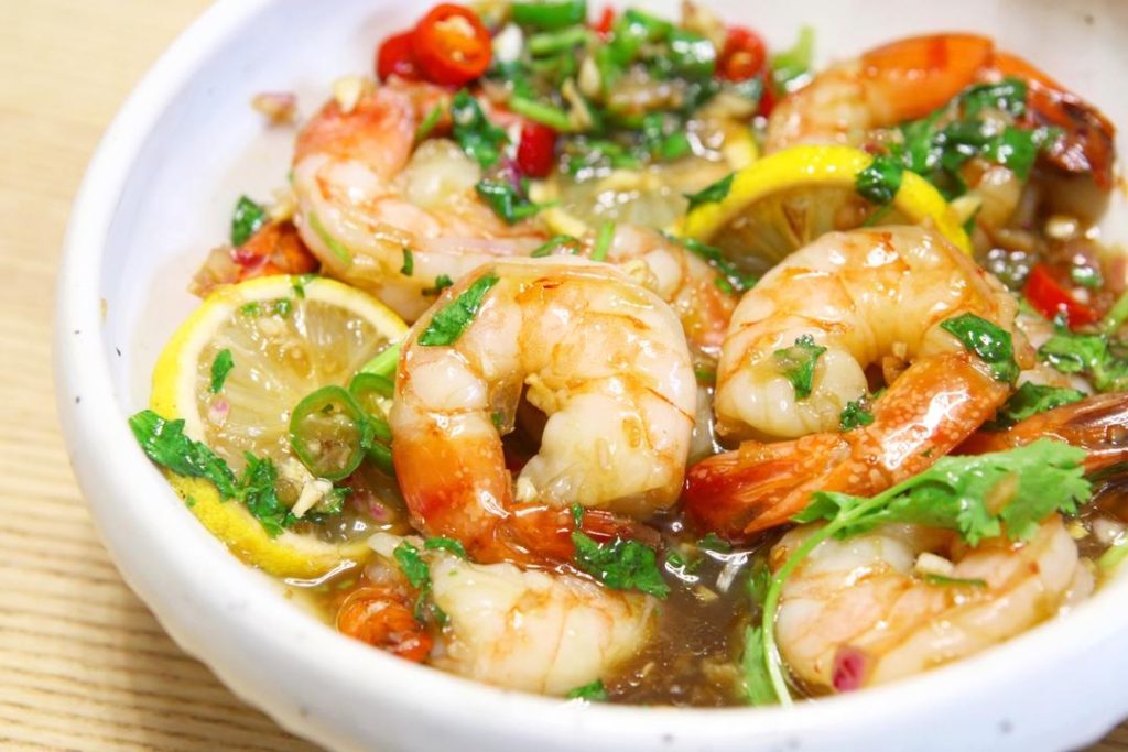 Hot and Sour Lemon Shrimp