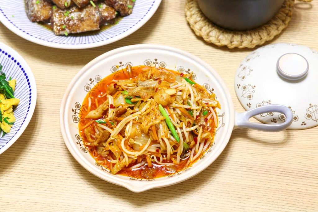 Kimchi Pork Belly Stir-fry
