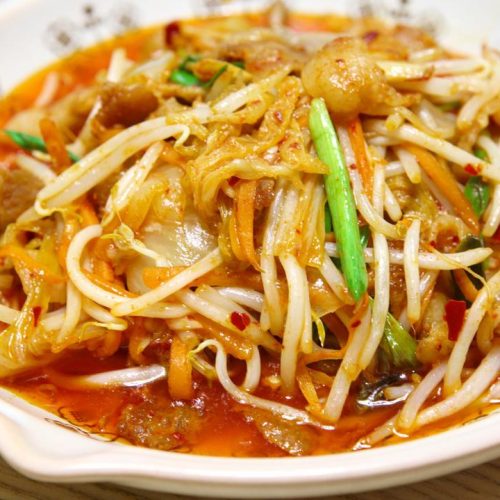 Kimchi Pork Belly Stir-fry