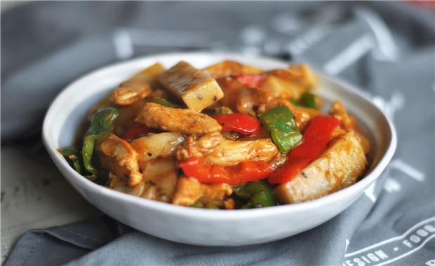 Korean Spicy Chicken and Rice Cakes