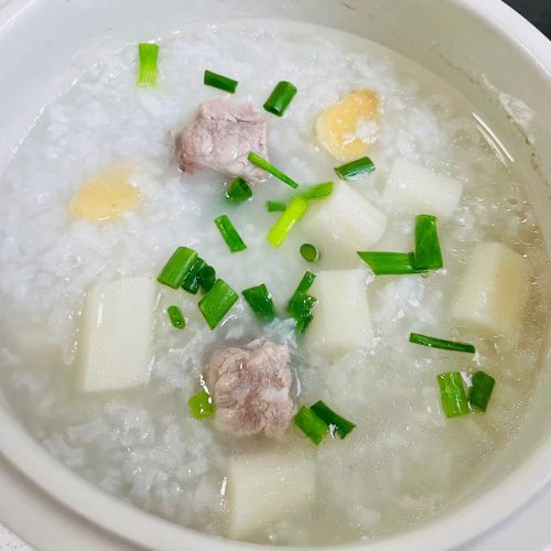 Nourishing Pork Rib and Chinese Yam Congee