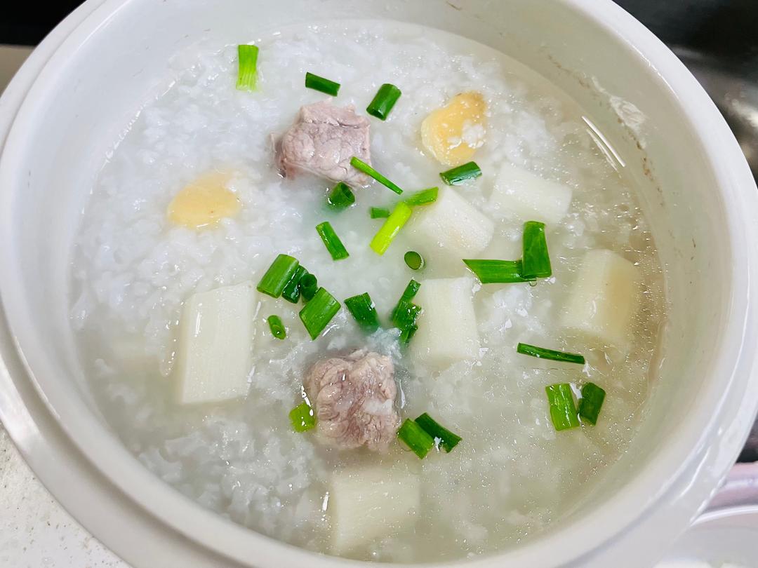 Nourishing Pork Rib and Chinese Yam Congee